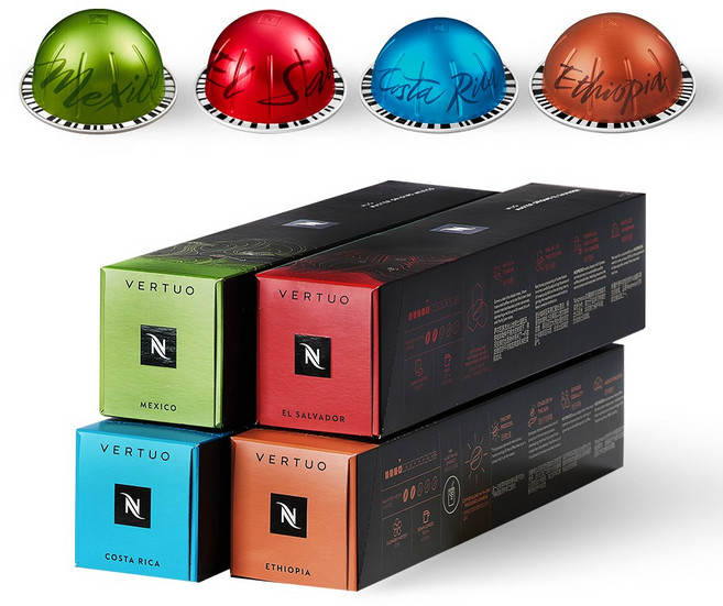 (리빙스쿨) 네스프레소 버츄오 정품 캡슐커피 마스터오리진 베스트 4종 세트, 9.5g, 4개, 10개입