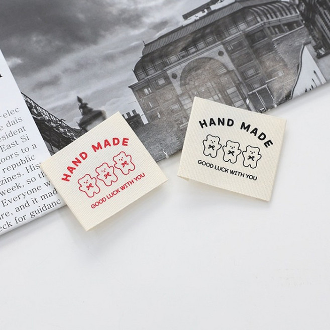 자투리 4개 면라벨 곰젤리 삼형제1890 택1, 1세트, 4개 면라벨 곰젤리 삼형제1890 레드