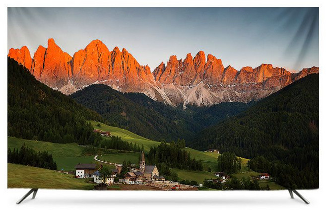 TV 컴퓨터 풍경 벽걸이 커버 먼지 80인치 아트 디스플레이 거실 소프트 데스크톱 곡면 인, 32인치, 산과 산