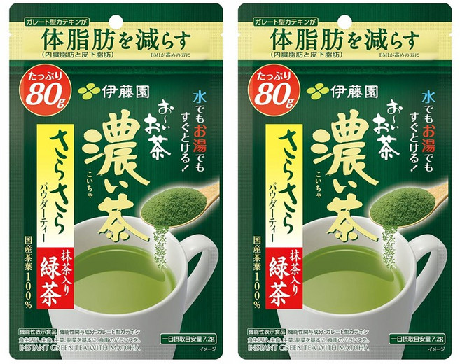 일본 이토엔 오이오차 진한 녹차 분말 80g 2팩, 2개, 1개입
