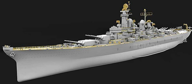 베리파이어 프라모델 1/700 USS Montana용 디테일업 파츠 VF700001, USS Montana 1945, 1개