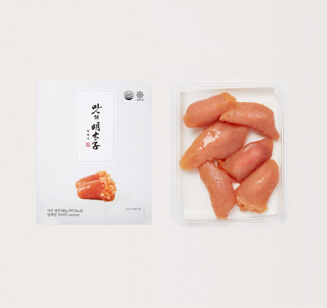 간편명란 [맛의명태자] 자른 명란 180g 명란젓 파지 무색소, 1개