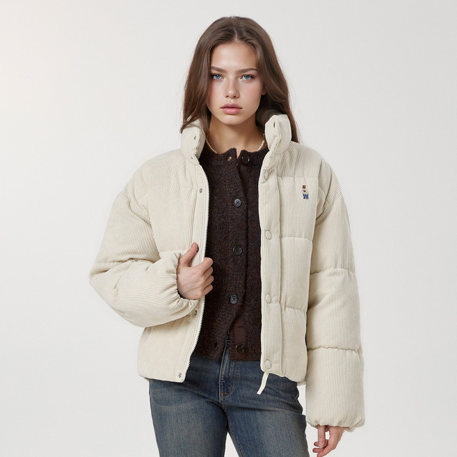 후아유 스티브 코듀로이 패딩 / WHJPF4V14F