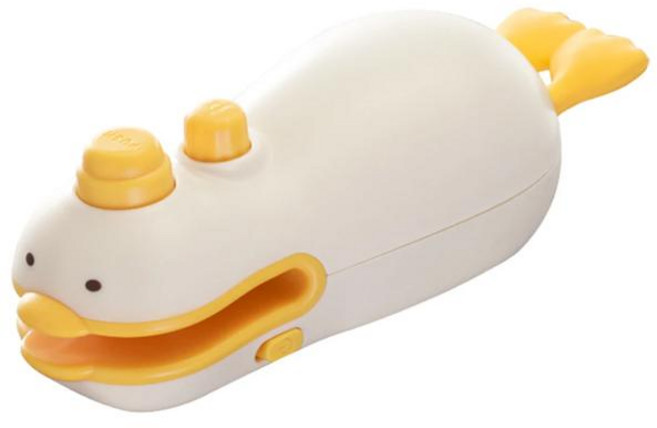 랩 커팅기 커터 씰링 in 미니 실러 포함 C 가방 1 충전식 핸드헬드 2 및 여행용 기계 USB, Yellow Duck, 1개