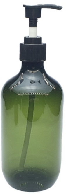 마루마켓_ 핸드크림 펌핑기 공병 로션 에센스 펌프형 소분 통 케이스 그린 500ML 샴푸 펌핑 용기 바디 워시 공용기 손소독제 손세정제 아로마 오일 휴대용 물비누 여행용, 1개