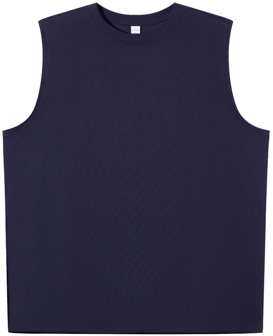 【重磅純棉】無袖T恤 男士背心 運動背心 健身背心 跑步背心 潮牌T恤 純色寬鬆 245克重磅面料 吸汗透氣 健身運動休閒