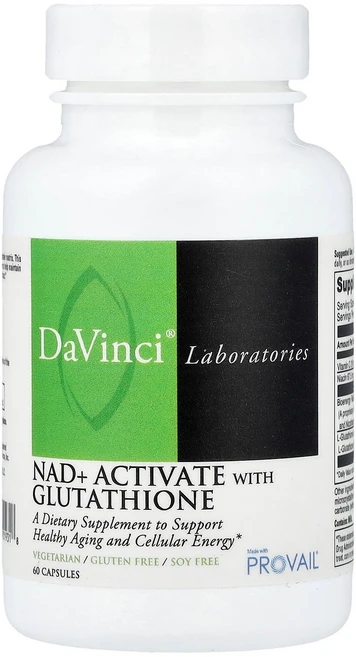 DaVinci Laboratories NAD + Activate with Glutathione 60 Capsules, DaVinci Laboratories, NAD + Ac, 1개 - 쿠팡