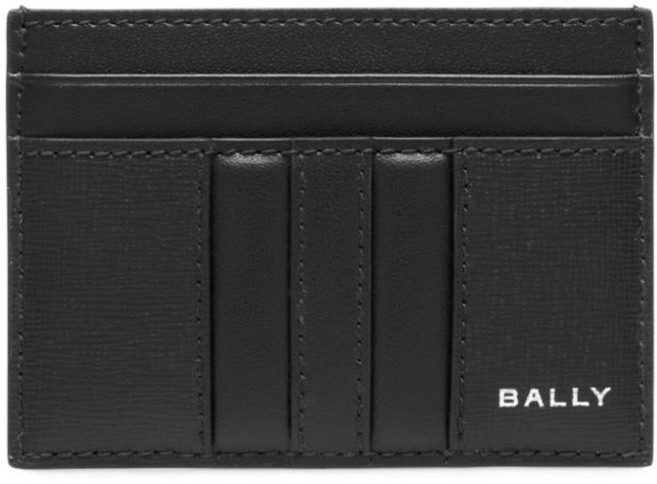 발리 로고 프린트 가죽 카드홀더