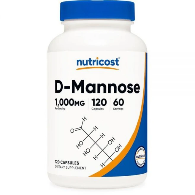 Nutricost D-Mannose 1회 제공량당 1000mg 120캡슐 - 캡슐 당 500mg 요로 건강 GMO 프리 및 글루텐 프리, Nutricost D-Mannose 1회 제공량당 10, 1개 - 쿠팡