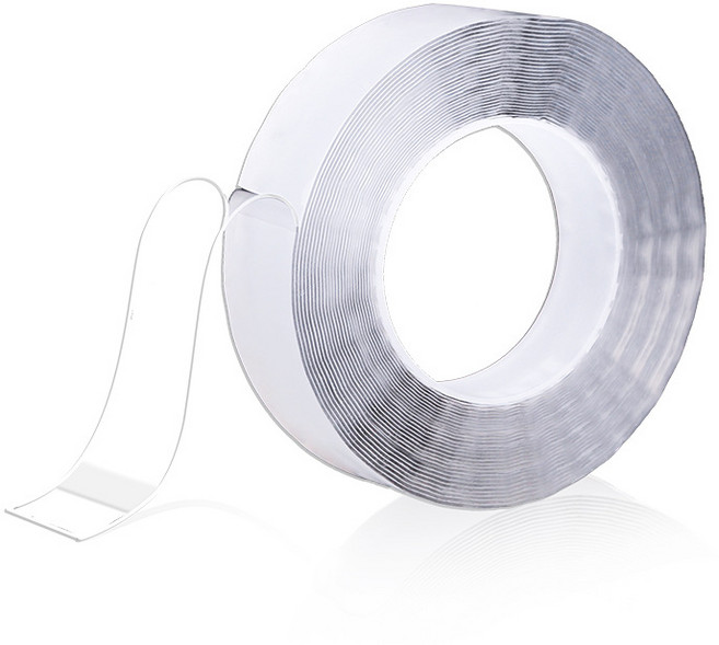 奈米魔力雙面膠 無痕膠帶 水洗膠帶 萬用貼, 1個, 長5米*寬2cm*厚度1mm