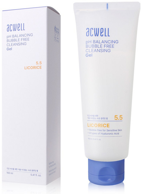 아크웰 pH 피에이치 밸런싱 버블 프리 클렌징 젤 160ml, 1개