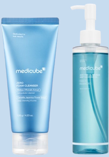 메디큐브 제로 블랙헤드 클렌징 듀오(제로 폼 클렌저+제로 블랙헤드 클렌징 오일), 1세트