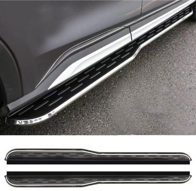 푸조 3008 2016 2020 러닝 보드용 사이드 스텝 페달 너프 바 2 개, 01 Black, 01 CHINA