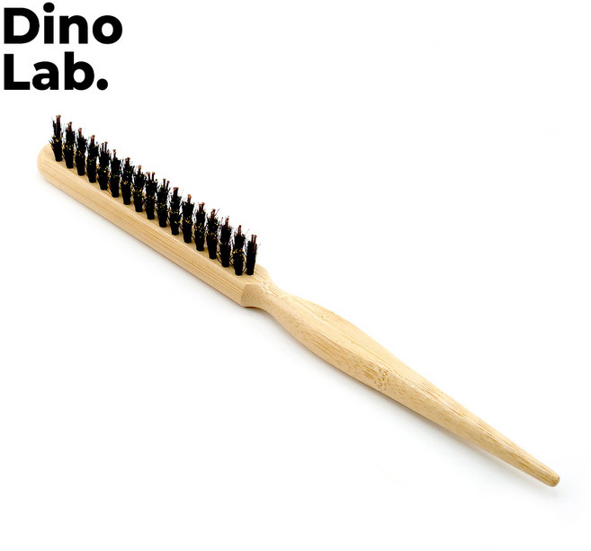 디노랩 돈모 브러쉬 뿌리볼륨 백콤 업스타일 헤어 스타일링 빗, 1개, 우드