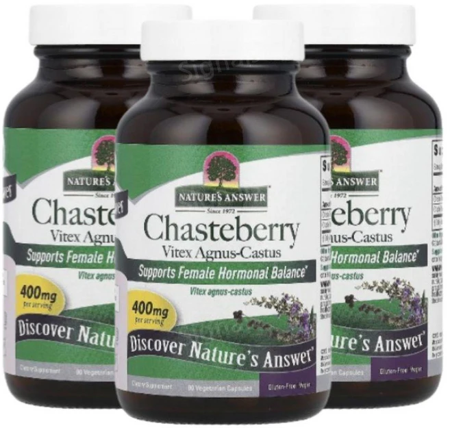 네이처스앤서 비텍스 바이텍스 체이스트베리 400mg 90캡슐 3개 Vitex, 90정 - 쿠팡