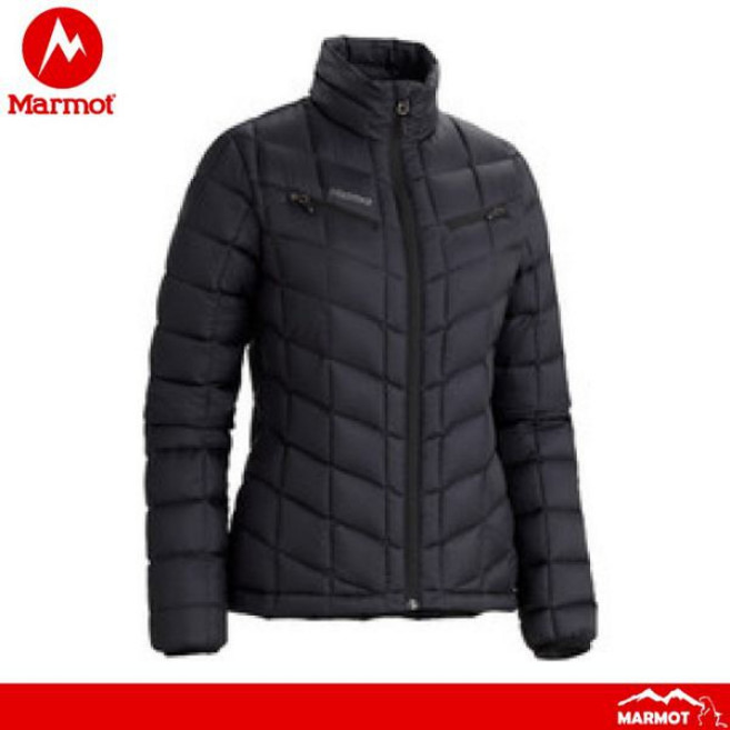Marmot 女 羽絨外套《黑》 防風 防水 透氣 鴨絨 保暖夾克