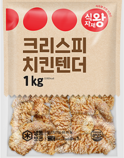식자재왕 크리스피 치킨텐더 1kg, 1개