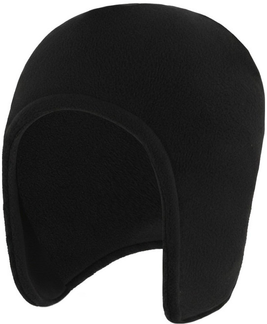 모인 스포츠 플리스 아웃도어용 방한 모자, 블랙