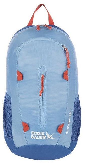 미국출고 평점4.5+ 235767 Eddie Bauer 남녀공용 성인용 Stowaway 패커블 데이팩 20 L, 20L, 코스트 블루