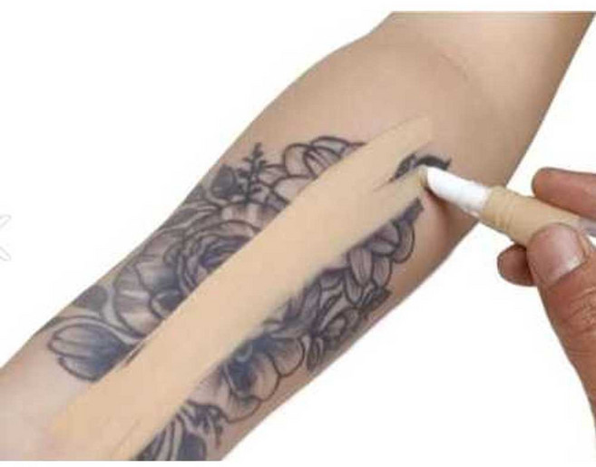 타투커버 컨실러 여드름 흉터 문신 점 튼살 커버 결혼식 스킨 분장 메이크업, 1개, 2. 중간 피부색  (1개)