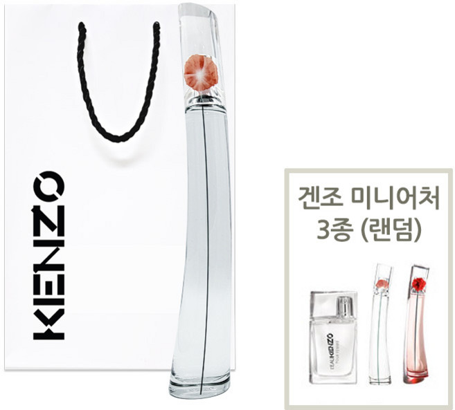 겐조 플라워바이겐조 NEW EDT 100ml + 겐조미니 3종(랜덤) 쇼핑백, 1개