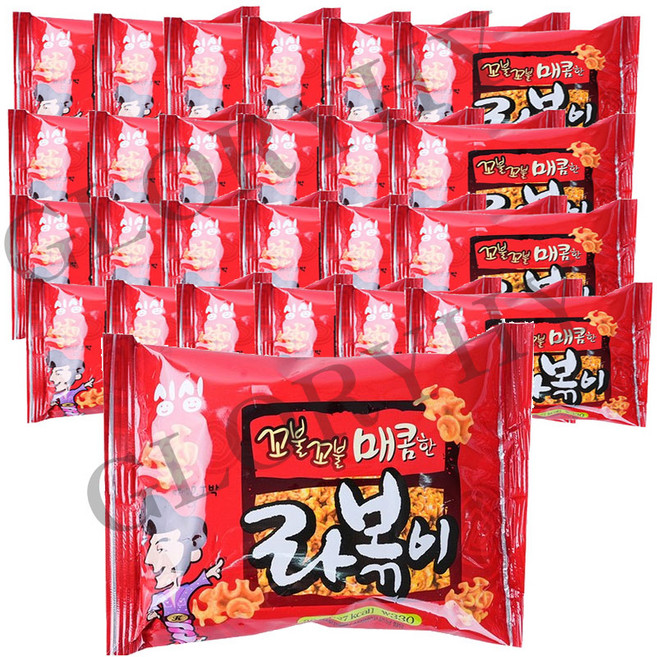 GLORYHY싱싱 꼬불꼬불 매콤한 라볶이 30g, 55개