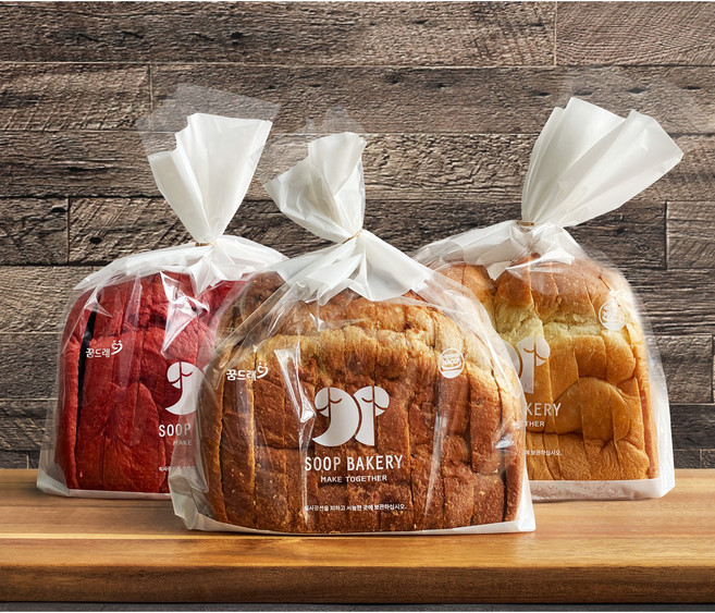 [숲베이커리] 3종 쌀식빵 (선택가능) 쌀로만든 건강한 제과 프리미엄 식빵, 1개, 520g