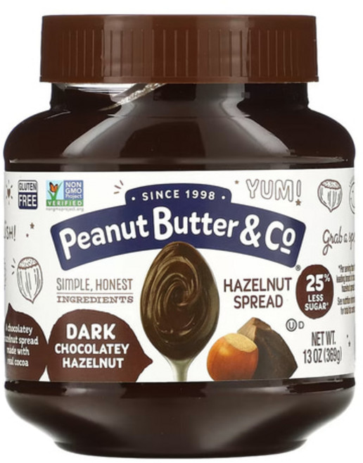 피넛버터앤코 헤이즐넛 스프레드 다크초콜릿 369g 홈베이킹 홈브런치, 1개