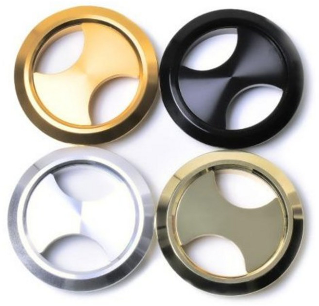 전선캡 책상 알루미늄 54파이 전선정리, 크롬, 1개