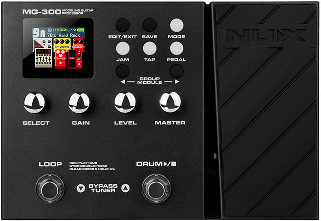 NUX 리틀엔젤 일렉트릭 기타 이펙터 MG1000300 프로 디지털 합성 드럼 머신 이펙터, 단일사이즈, 1개