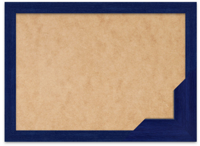 퍼즐액자 68x92 고급형 우드 블루