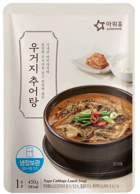 냉장 아워홈 우거지 추어탕 450g 1BOX(10입), 10개
