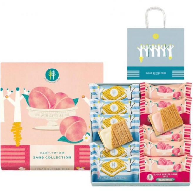 버터 쿠키 슈가버터의 나무 샌드 컬렉션 12개입 계절 2종 세트 슈가버터 샌드의 백도우유쇼콜라 쇼핑백 포함