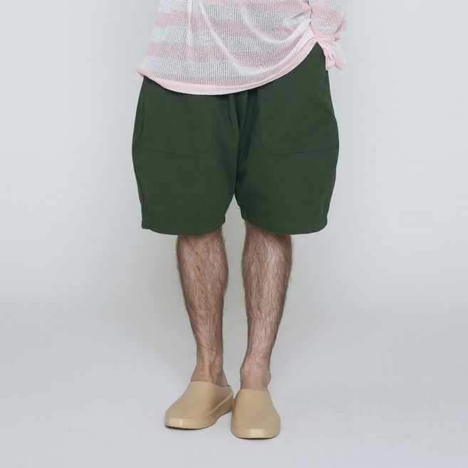 카고브로스 CB COTTON FATIGUE SHORTS KHAKI