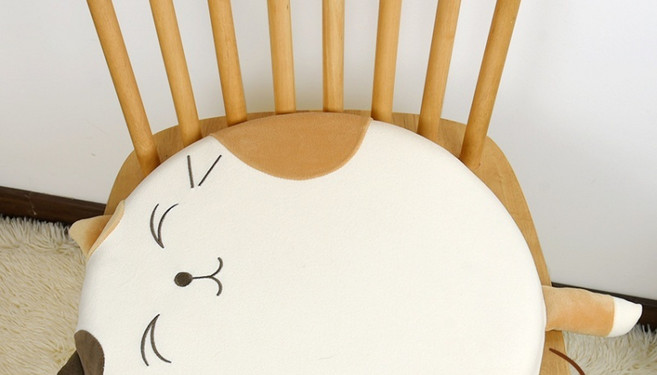 해피유통 인체공학 디자인 편안한 고양이 모양 좌석 방석 사계절 사용 가능 다양한 색상, 40*40*7센치, 10