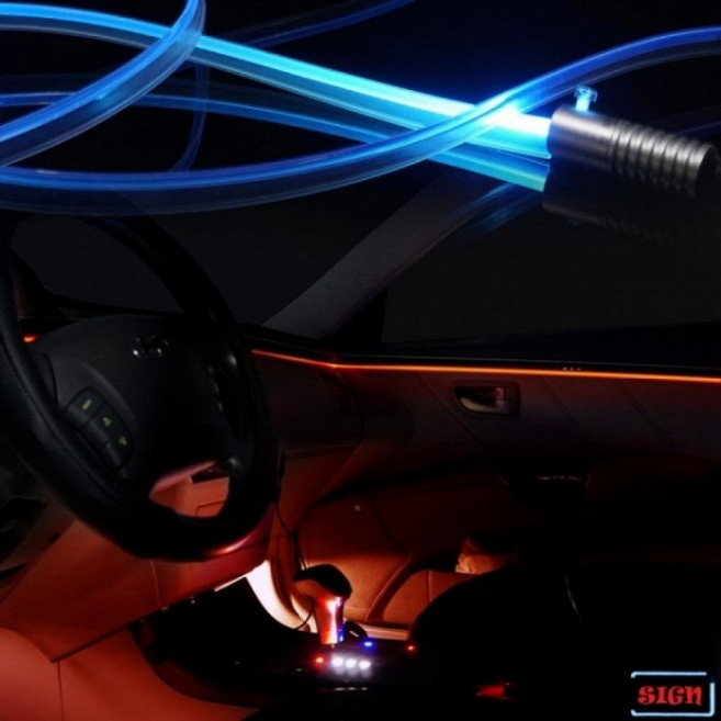 12V 차량용 무드등 LED 엠비언트 라이트 조명 구성, 3W LED아이스블루, 3W LED아이스블루