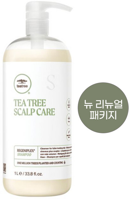 폴미첼 티트리 스칼프 케어 리제니플렉스 샴푸 1000ml, 1L, 1개
