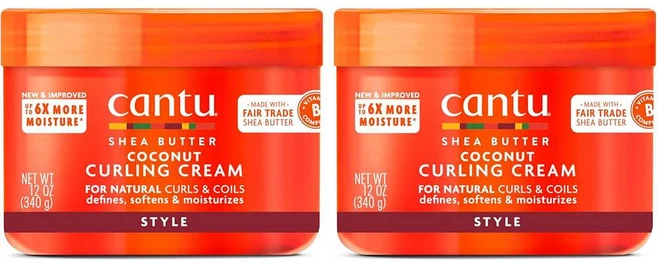 칸투 코코넛 컬링 크림, 340g, 2개 - 쿠팡