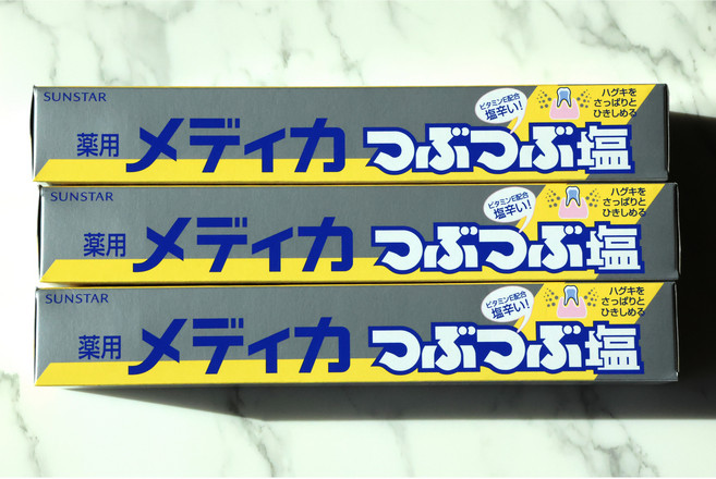 썬스타 일본 소금치약 메디카 츠부츠부 대용량, 3개