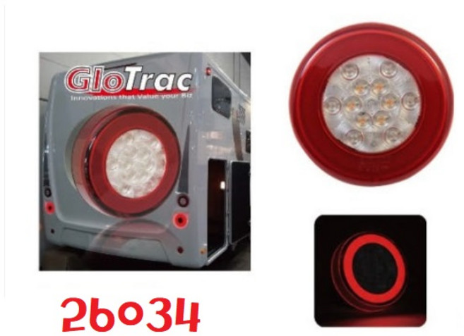 대성부품/LED 면발광 데루등/12V/24V/인증/브레이크등/렉카/캠핑카/개조용/화물차/대형트럭/추레라/고휘도/고급/리어램프/콤비램프/브레이크램프/트레일러/카고/26034/원형, 1개, ,