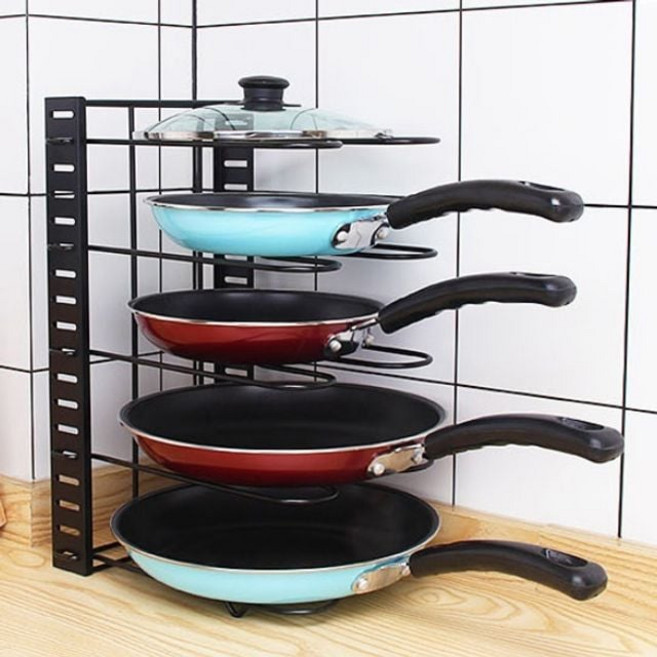 쿨샵 주방렉 5단 후라이팬 정리대 선반 철제선반mim8+1LRi