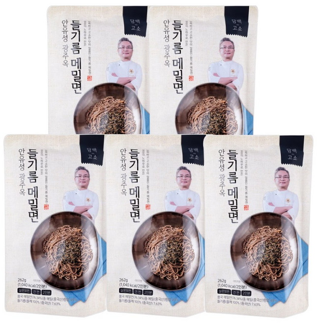 광주옥1947 안유성 광주옥 들기름 메밀면, 5개, 262g