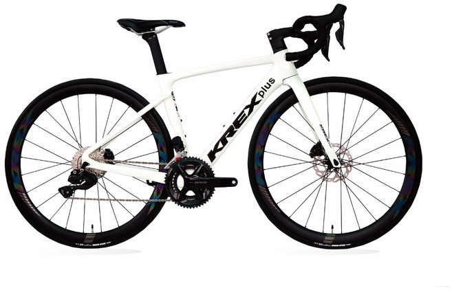 KREX PLUS U3 碳纖維碟煞公路車, 珍珠白,車架組：車架、前叉、一體式把手, 1個