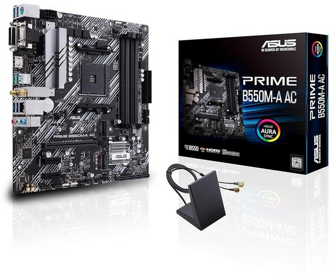 ASUS PRIME B550M-A AC 마더보드 지지대 AM4 Ryzen 9 5900X 3900X Ryzen 7 5800X3D Ryzen 5 5600X CPU AMD B550 DD, Prime B550M-A AC (Pack of 1), Micro ATX