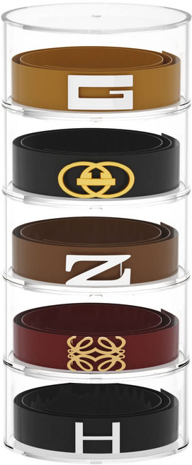 벨트 정리함 아크릴 시계 수납함 시계 액세서리용 4단 수납 홀더가 있는 아크릴 디스플레이 케이스