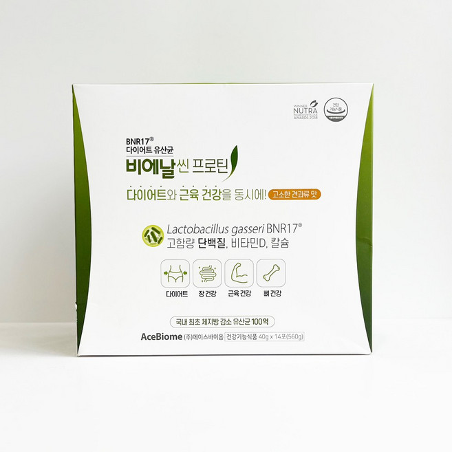 비에날씬 프로틴 다이어트 유산균 14p, 560g, 1개