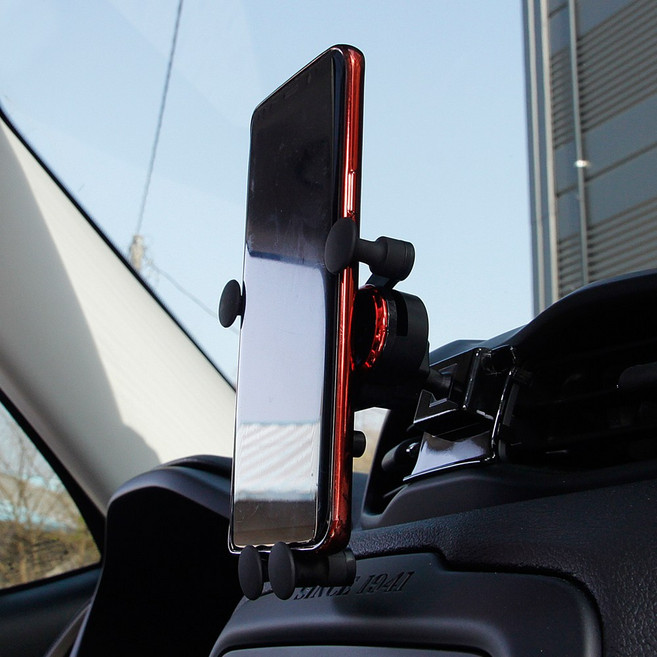 지프 전용 휴대폰 거치대 스마트폰 받침대 홀더 호환 용품, 랭글러 (2018~ 블랙), 1개