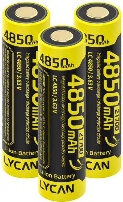 라이칸 21700 배터리 리튬이온 4850 보호회로 충전지, 1개, 1개입