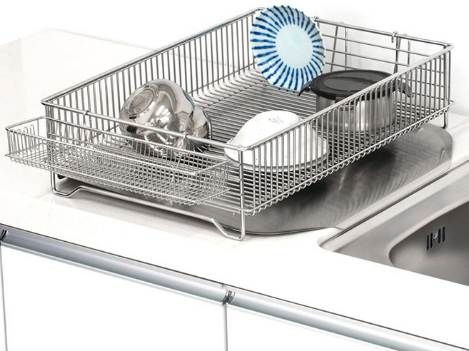 식기건조대 싱크대선반 HM 건조대 스토피아 허니비304 1단 식기건조대 (대) 설거지 빠른배송 hmjy몰, 1개