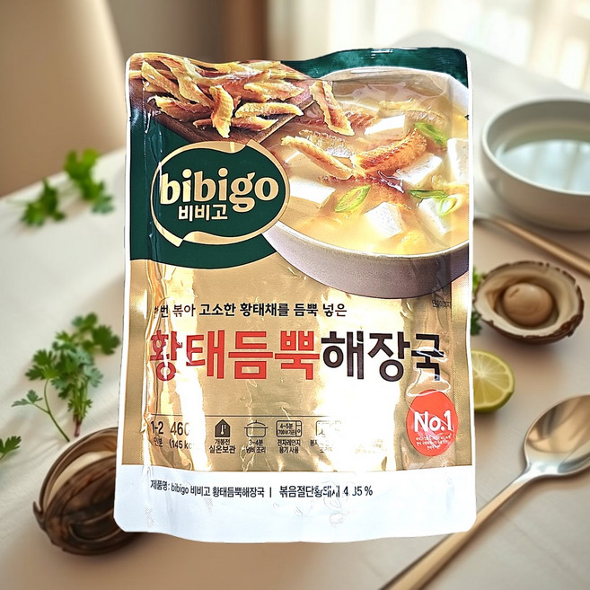 비비고 황태듬뿍 해장국, 460g, 18개